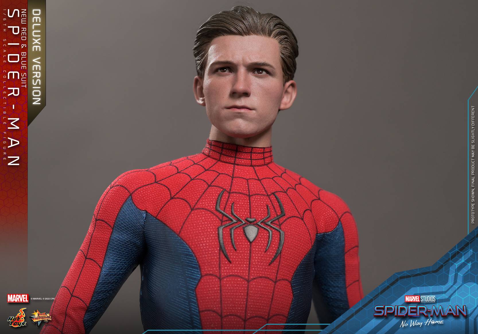 Spider Man New Red And Blue Suit Deluxe Version Hot Toys Mms Spider Man No Way Home