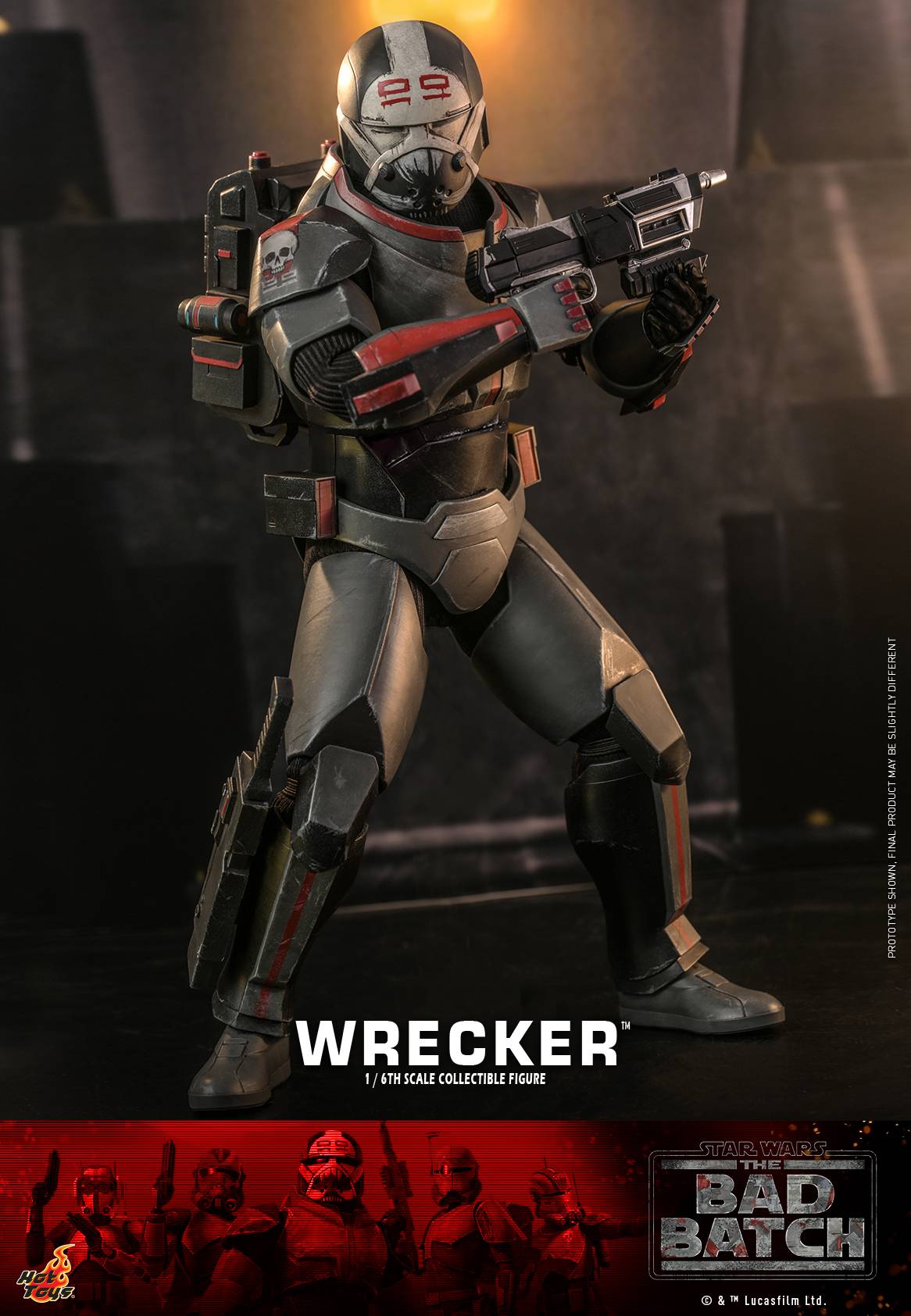 Wrecker Hot Toys Tms Star Wars The Bad Batch Th Scale Collectible Figure