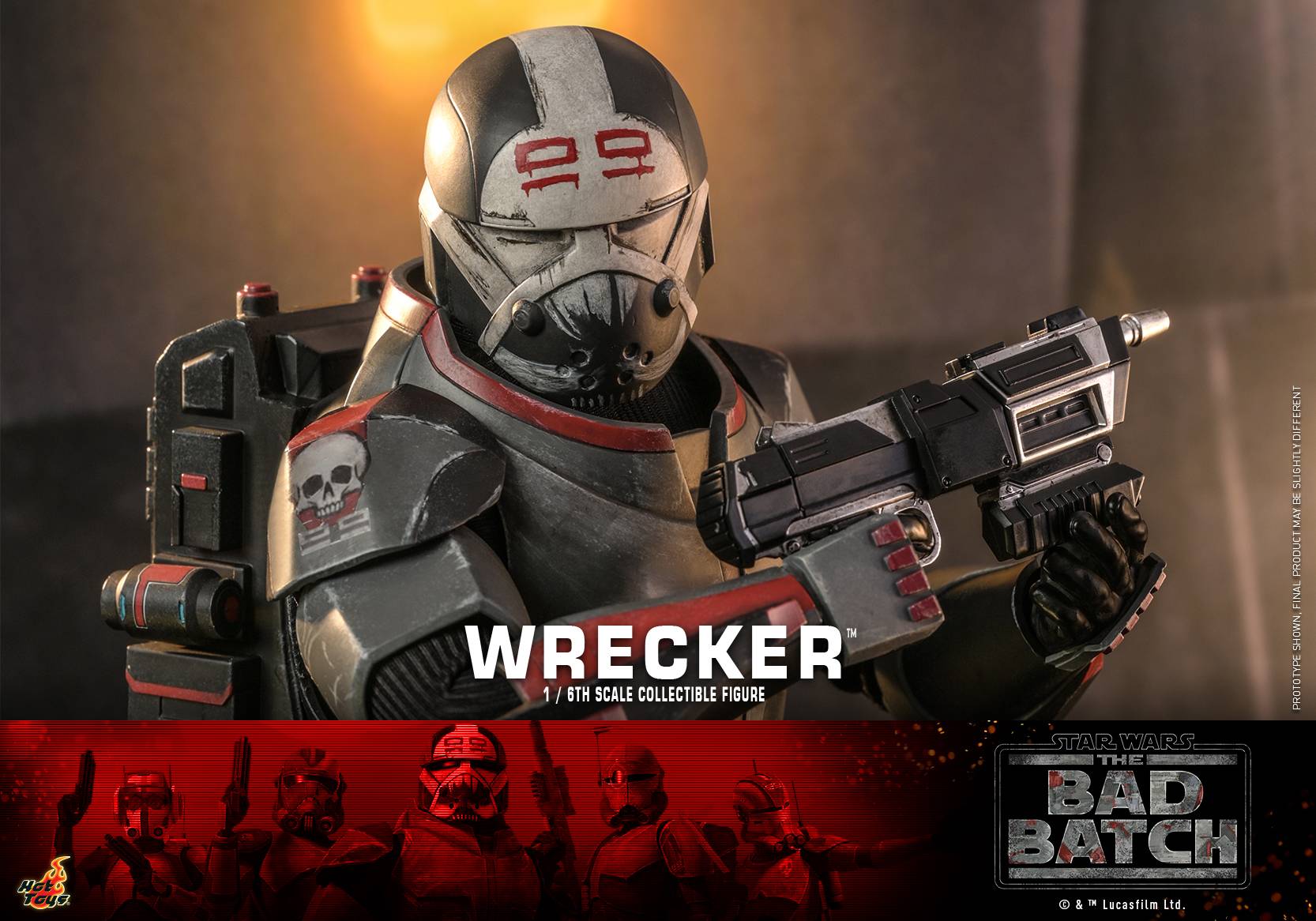 Wrecker Hot Toys Tms Star Wars The Bad Batch Th Scale Collectible Figure