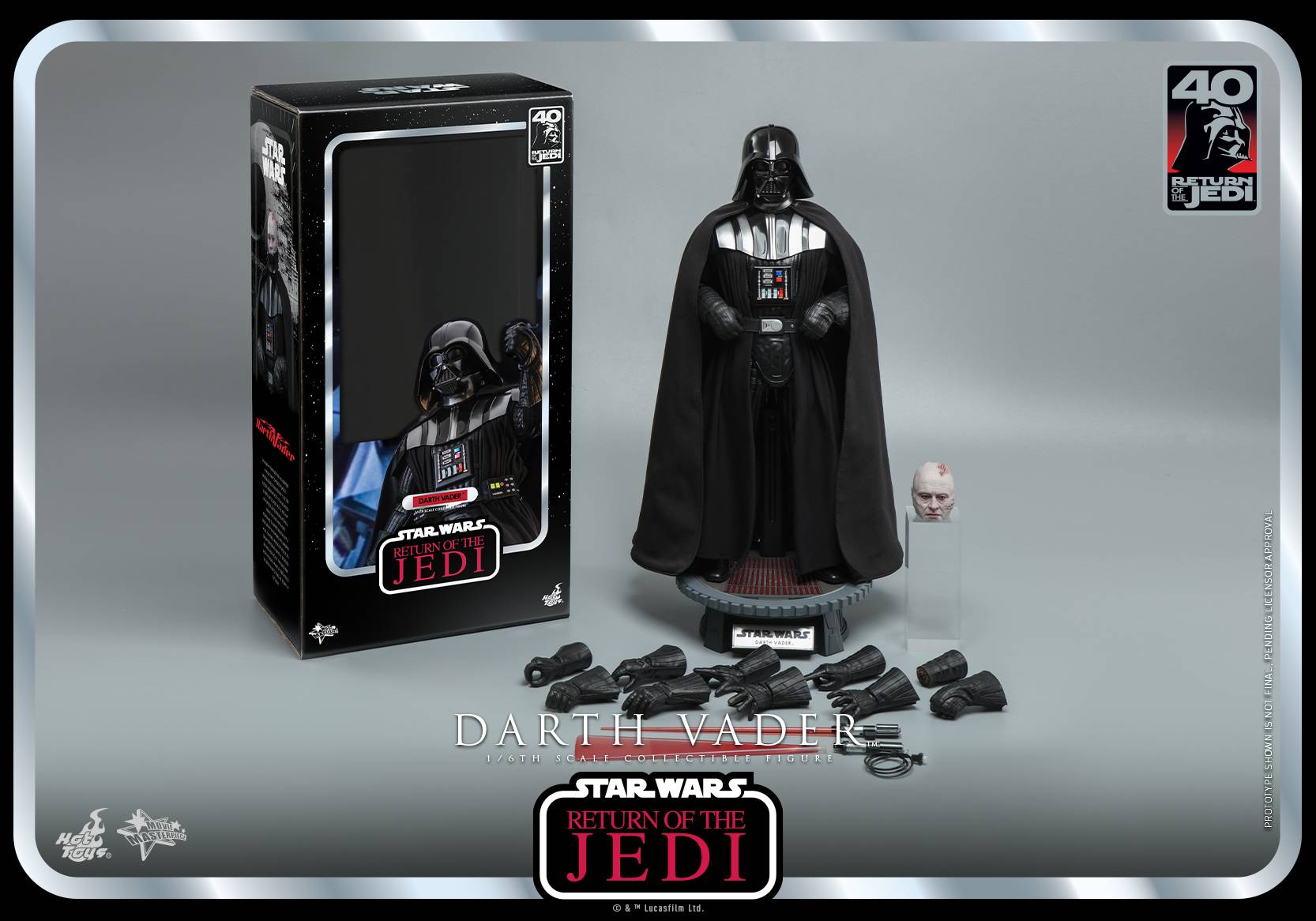 Darth Vader Hot Toys Mms Star Wars Episode Vi Return Of The Jedi Th Scale Collectible Figure