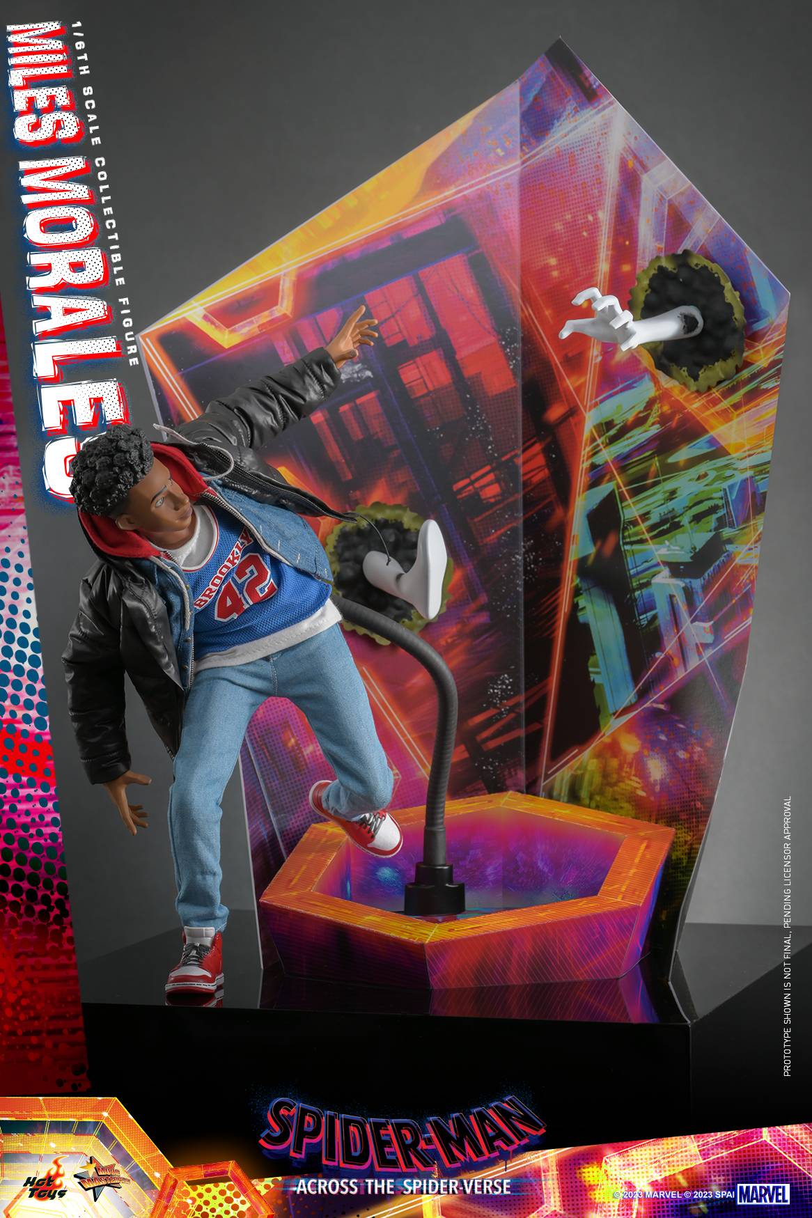 Miles Morales Hot Toys MMS710 Spider Man Across The Spider Verse 1 6th Scale Collectible Figure