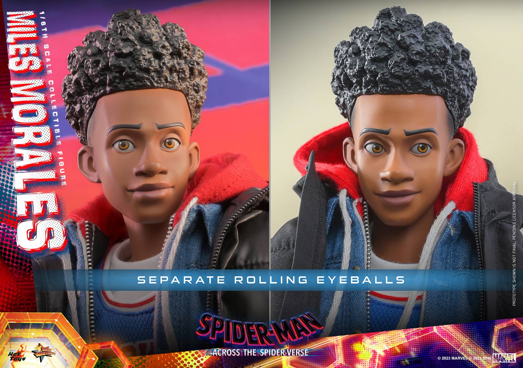 Miles Morales Hot Toys MMS710 Spider Man Across The Spider Verse 1 6th Scale Collectible Figure