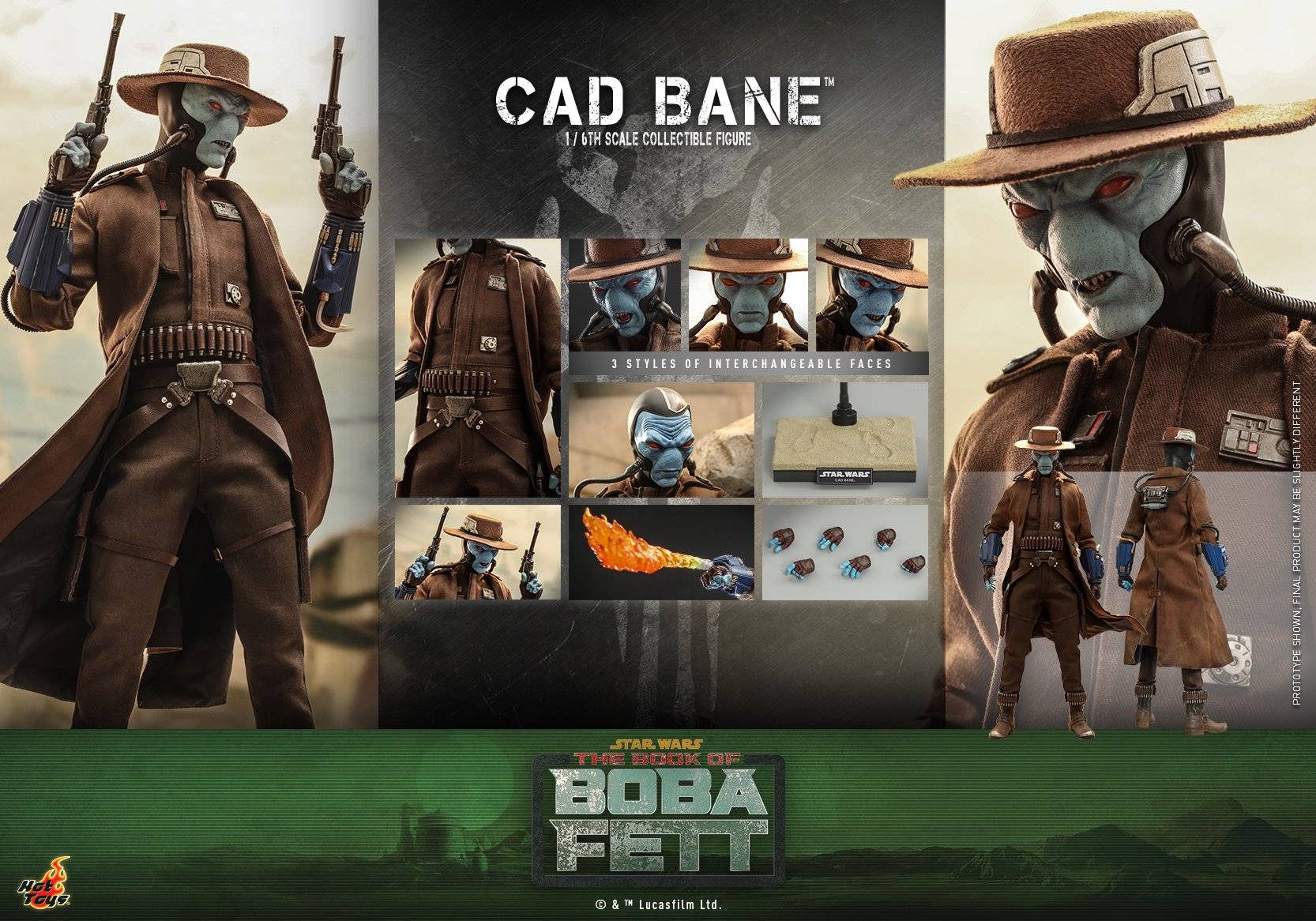 Cad Bane Hot Toys Tms Star Wars The Book Of Boba Fett Th Scale Collectible Figure