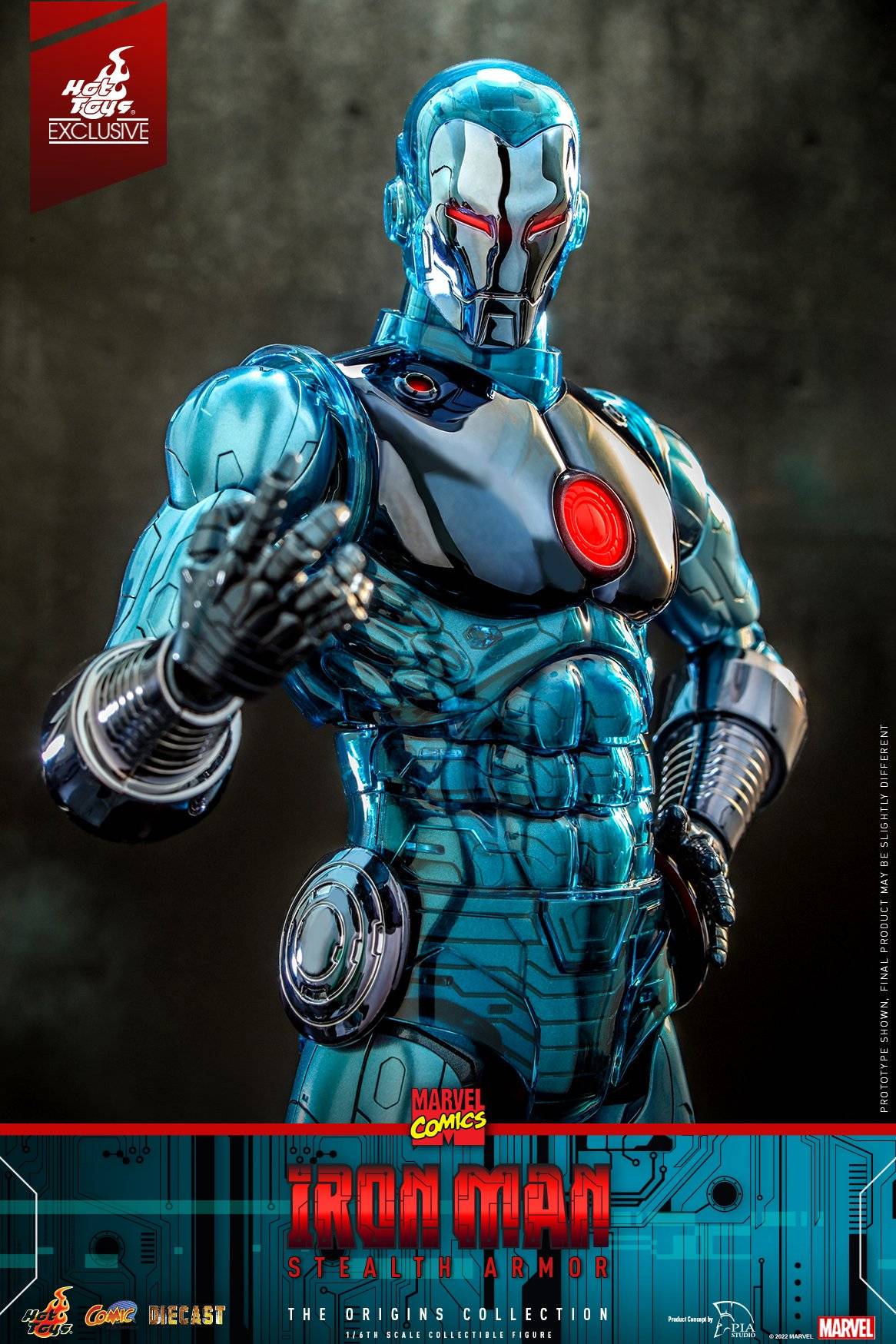 Iron Man Stealth Armor Hot Toys Cms D Marvel Comics Th Scale Collectible Figure