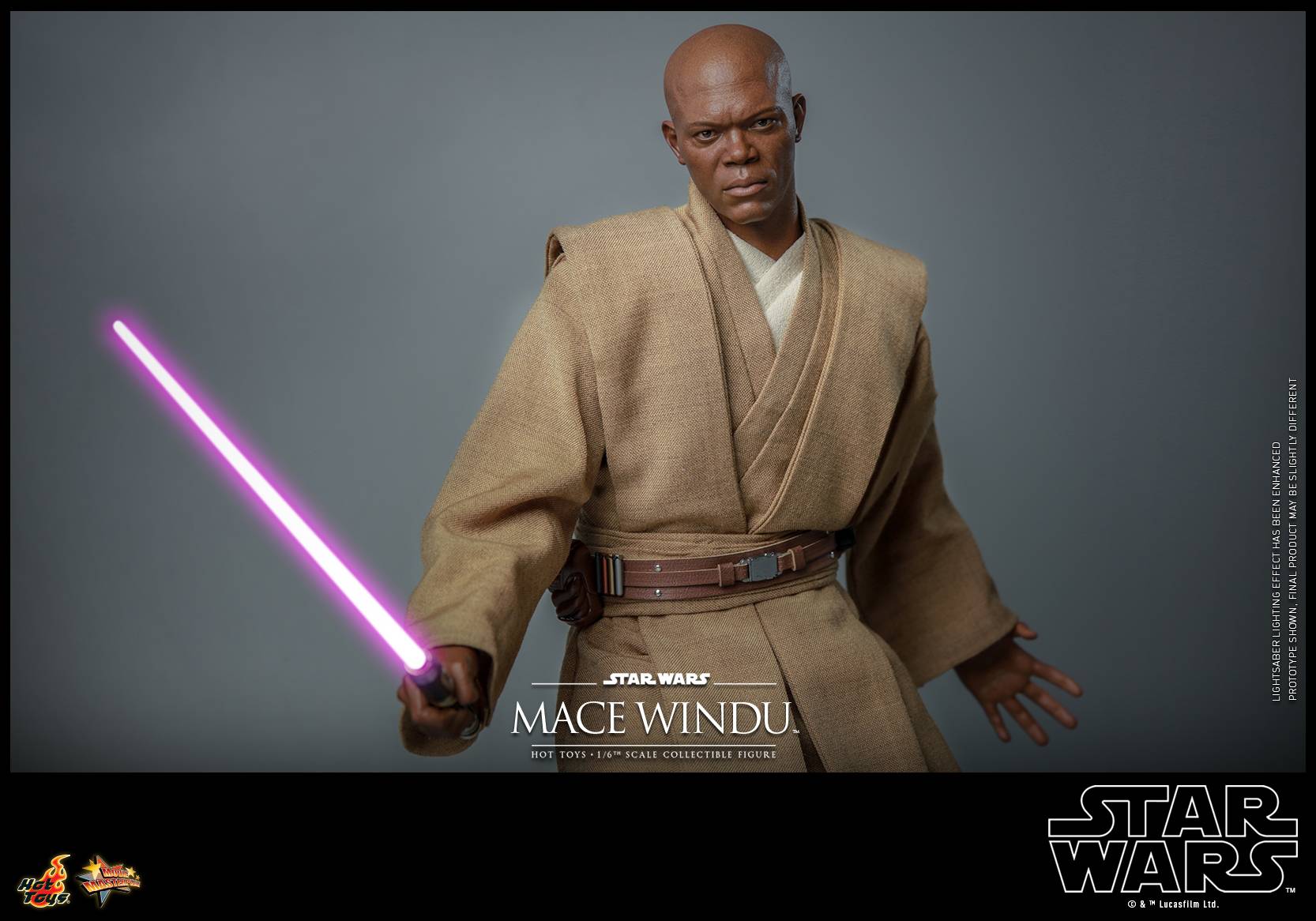 Mace Windu Hot Toys MMS681 Star Wars Attack of the Clones 1/6th