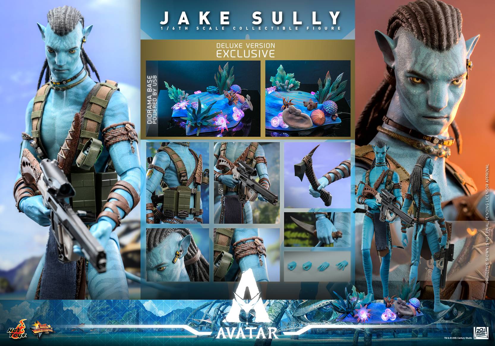 Jake Sully (Deluxe Version) Hot Toys MMS684 Avatar 2 The Way of