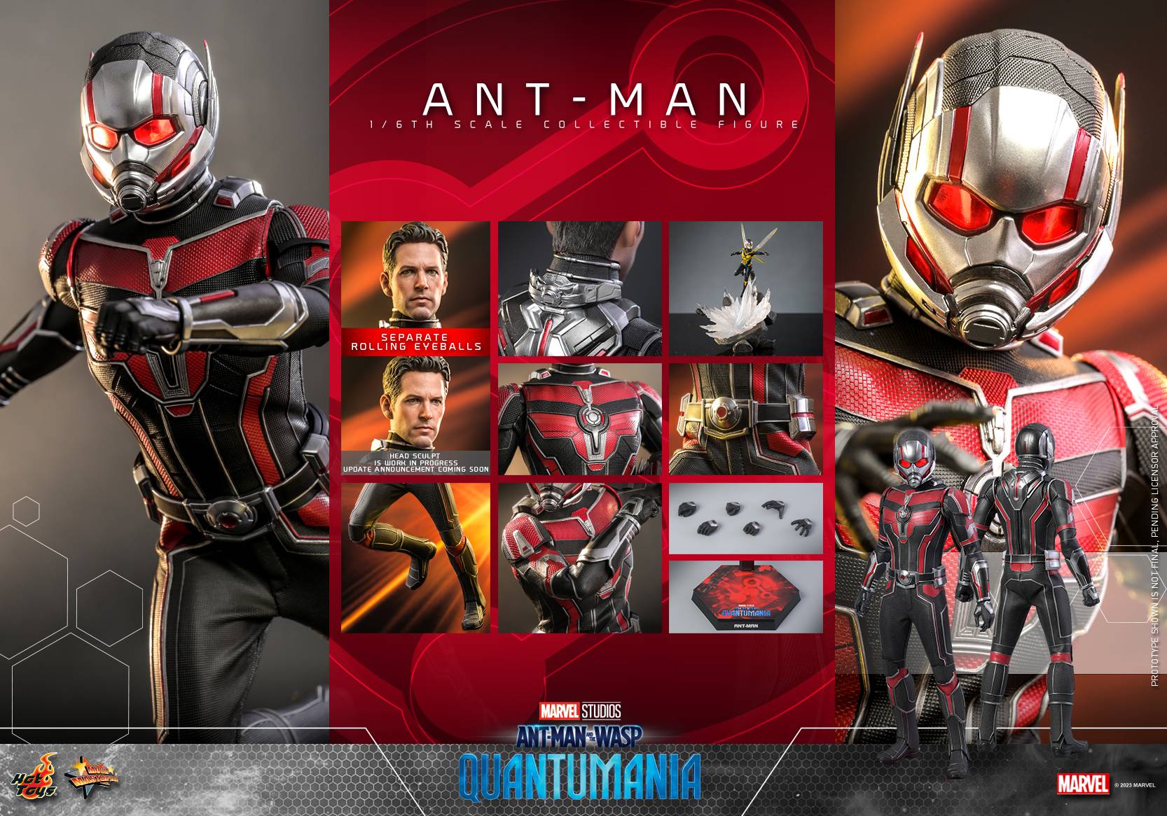 AntMan Hot Toys MMS690 AntMan and the Wasp Quantumania 1/6th scale