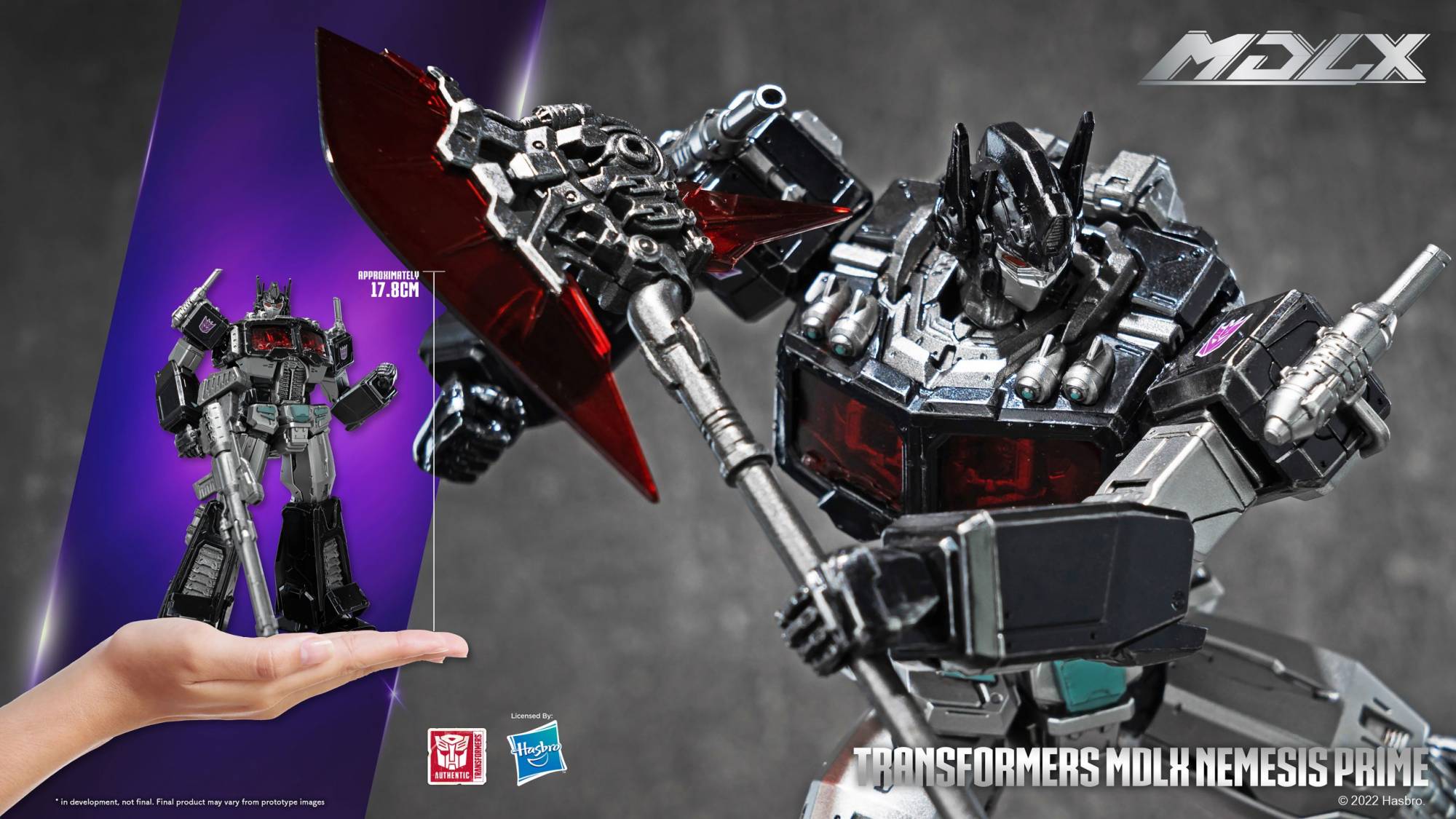 Nemesis Prime (MDLX) ThreeZero Transformers Articulated Collectible