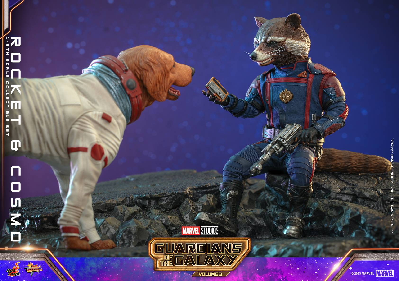 Rocket and Cosmo Hot Toys MMS708 Guardians of the Galaxy Vol. 3 1
