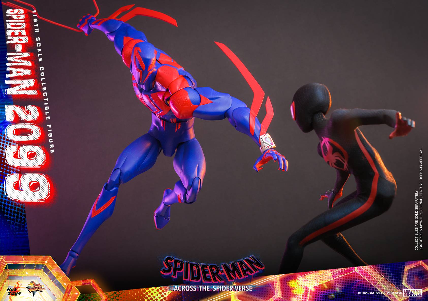 Spider Man 2099 Hot Toys MMS711 SpiderMan Across the SpiderVerse 1/6th scale Collectible