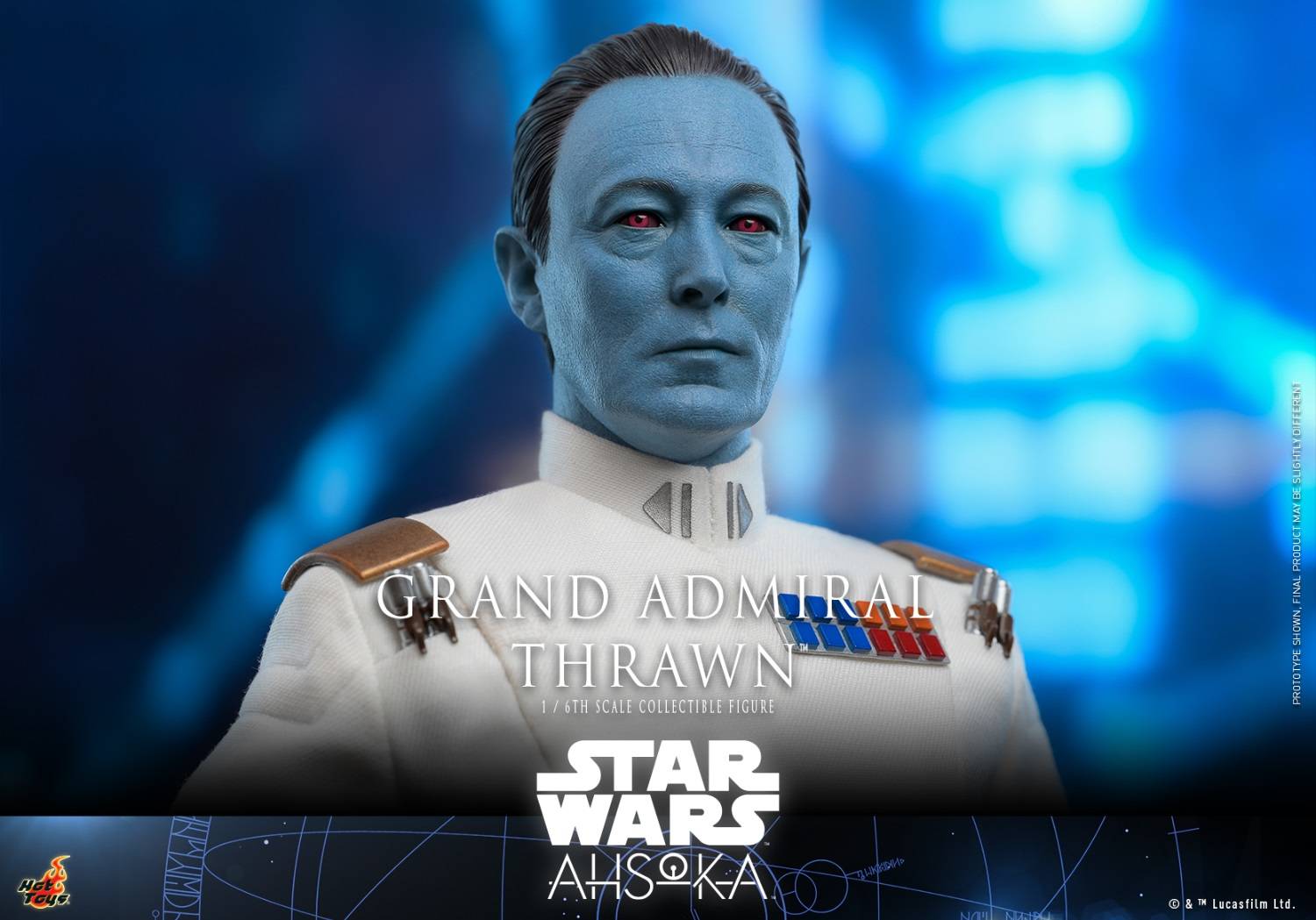Grand Admiral Thrawn Hot Toys TMS116 Star Wars Ahsoka 1/6th scale Collectible Figure