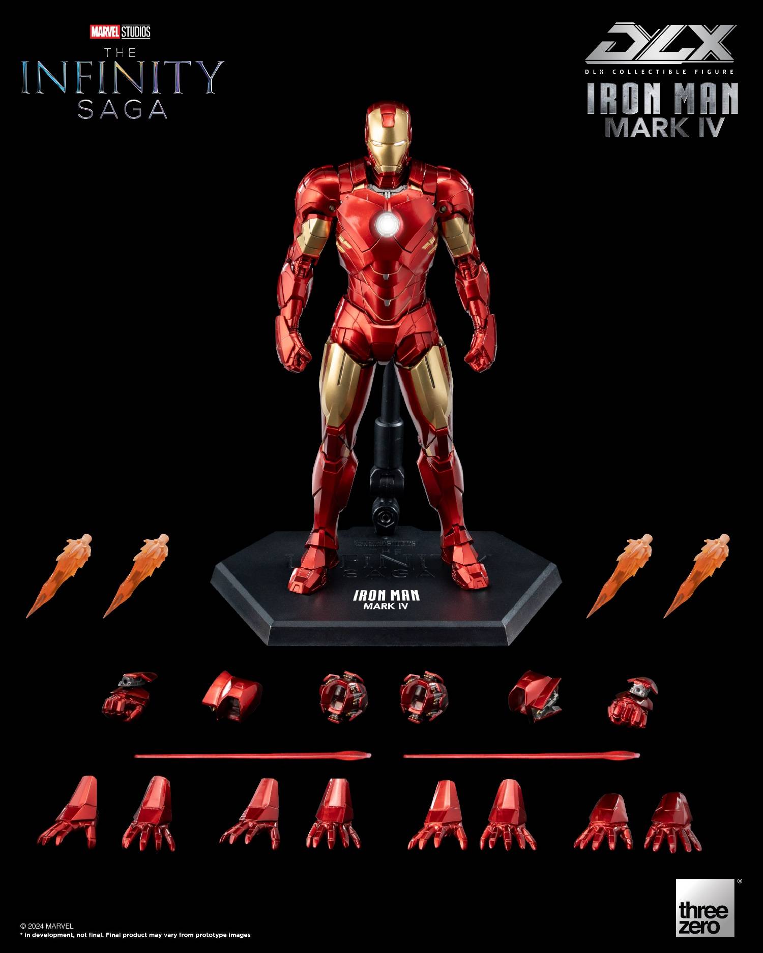 ThreeZero 3Z05010W0 Marvel Studios The Infinity Saga DLX Iron Man
