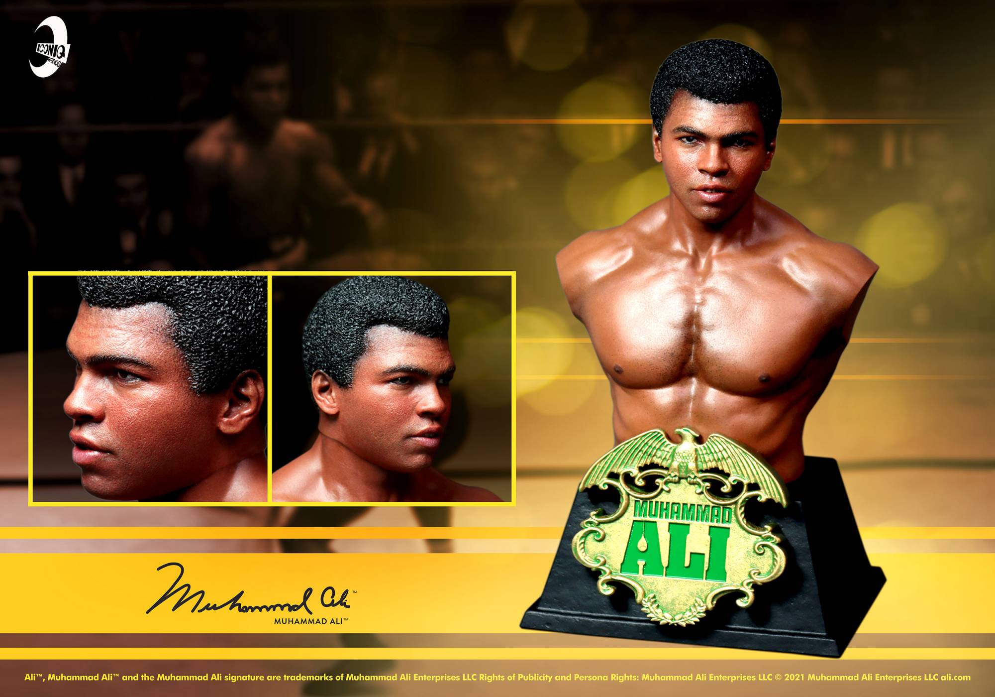 Muhammad Ali Collectible Bust Iconiq Studios 1/6th scale