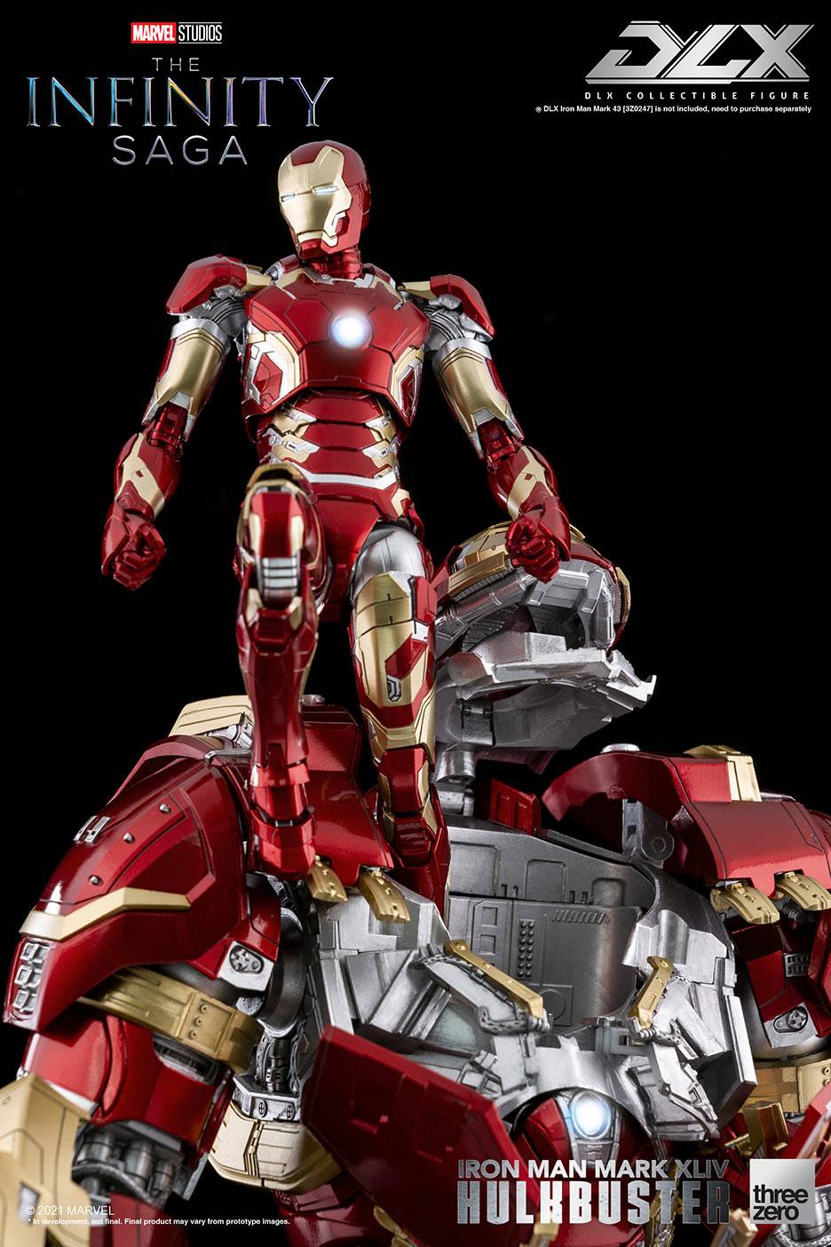 Iron Man Mark 43 + Mark 44 Hulkbuster (DLX Set) - ThreeZero