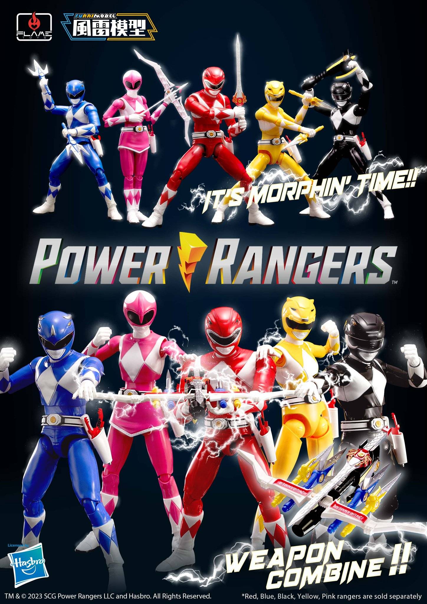 Red Ranger (Model Kit) Flame Toys Mighty Morphin Power Rangers (Furai