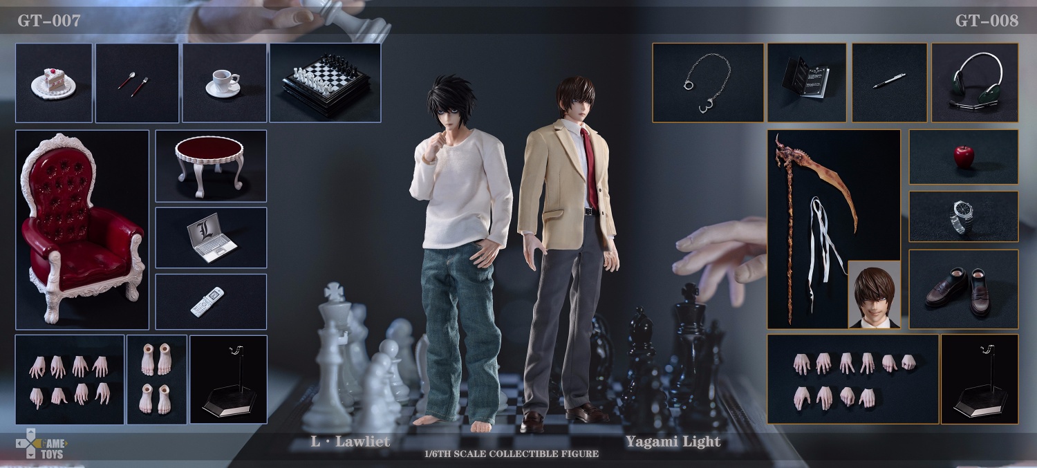 L. Lawliet (Half Body Silicone Body Version) & Yagami Light Kira (Full Joint Body Version) (Set Of 2) - Gametoys GT007UP&GT008 1/6 Scale Death Note -action_heroes_kaiju Sales Store YFAMm5Eu1668526207