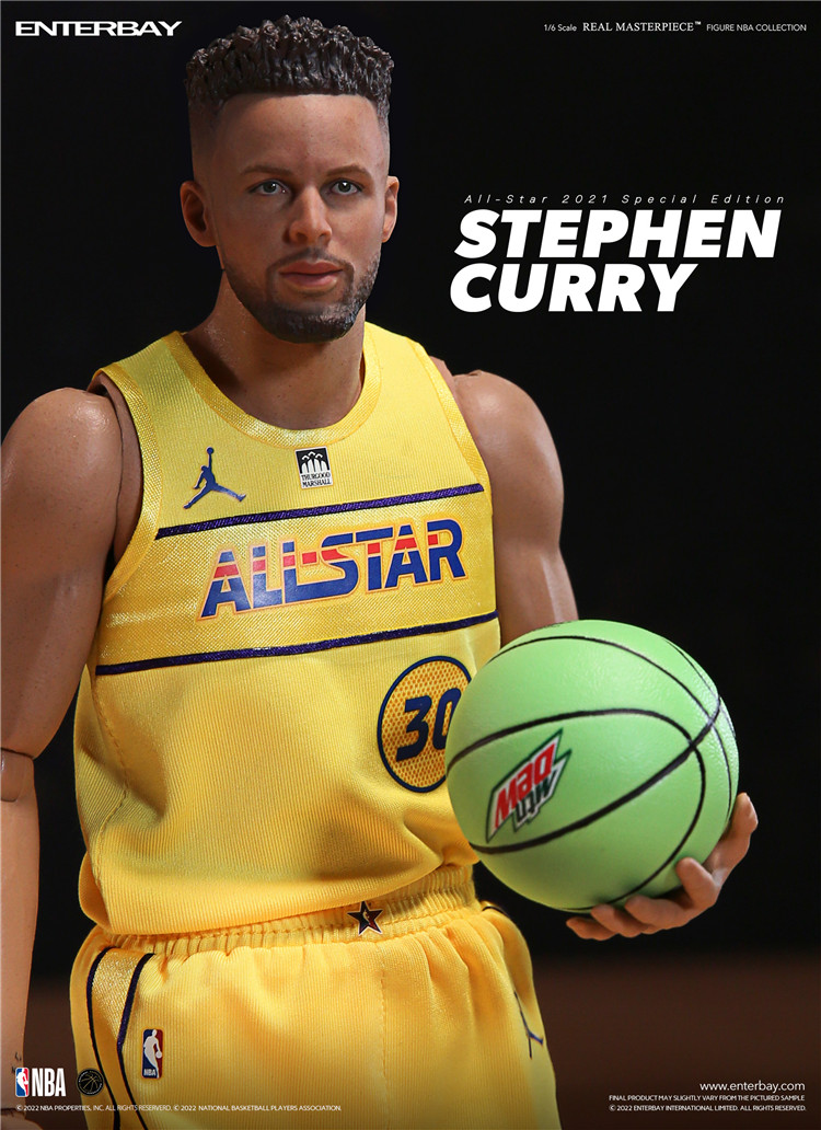 Stephen Curry AllStar 2021 Special Edition Enterbay RM1095 1/6th scale Real Masterpiece NBA