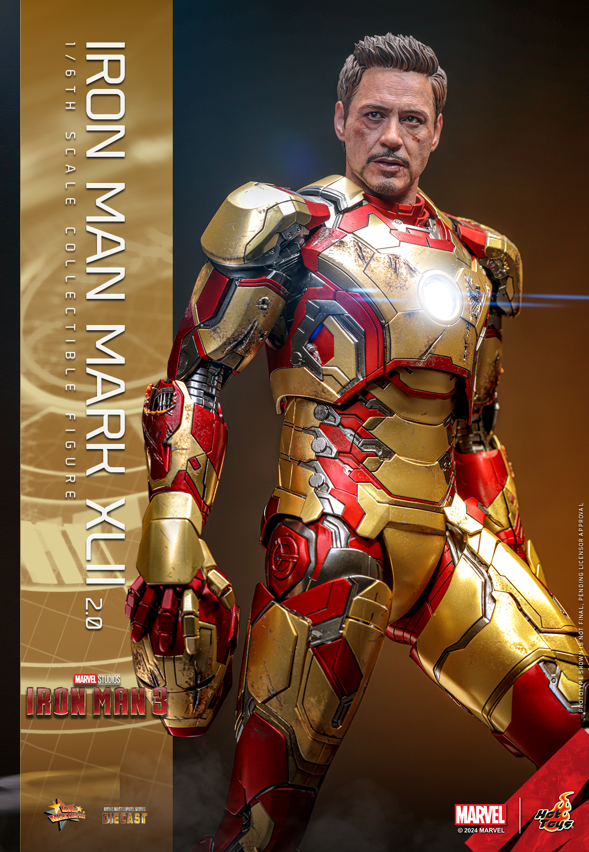 Iron Man Mark XLII (2.0) - Hot Toys MMS758D65 Iron Man 3 1/6th