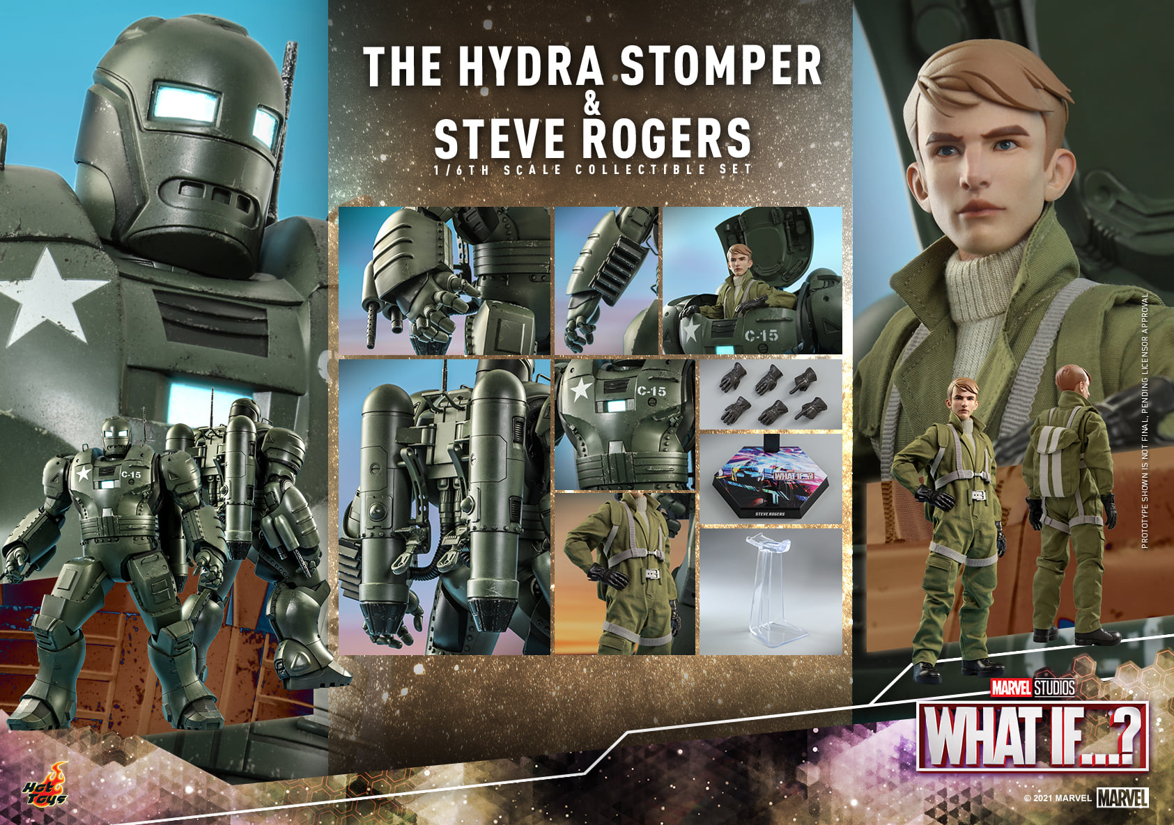 The Hydra Stomper And Steve Rogers - Hot Toys TMS060 1/6th Scale Collectible Set -superhero-scifi-robot Sales 2023 jRhC3MTb1633289908