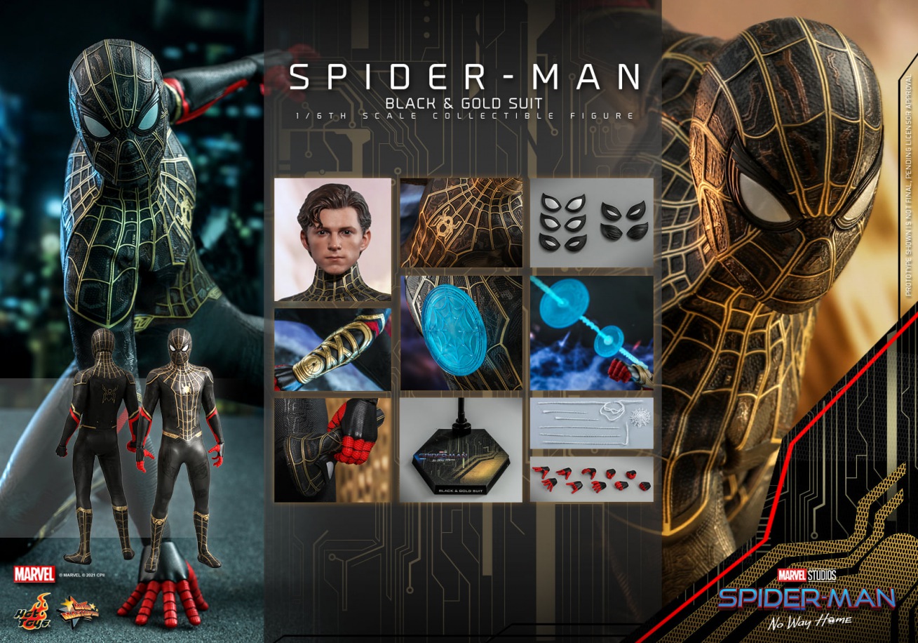 Spider-Man (Black & Gold Suit) - Hot Toys MMS604 Spider-Man No Way Home 1/6th Scale Collectible Figure 12 Spider-Man (Black & Gold Suit) - Hot Toys MMS604 Spider-Man No Way Home 1/6th Scale Collectible Figure -superhero-scifi-robot Sales 2023 DbgOplgo1633337149