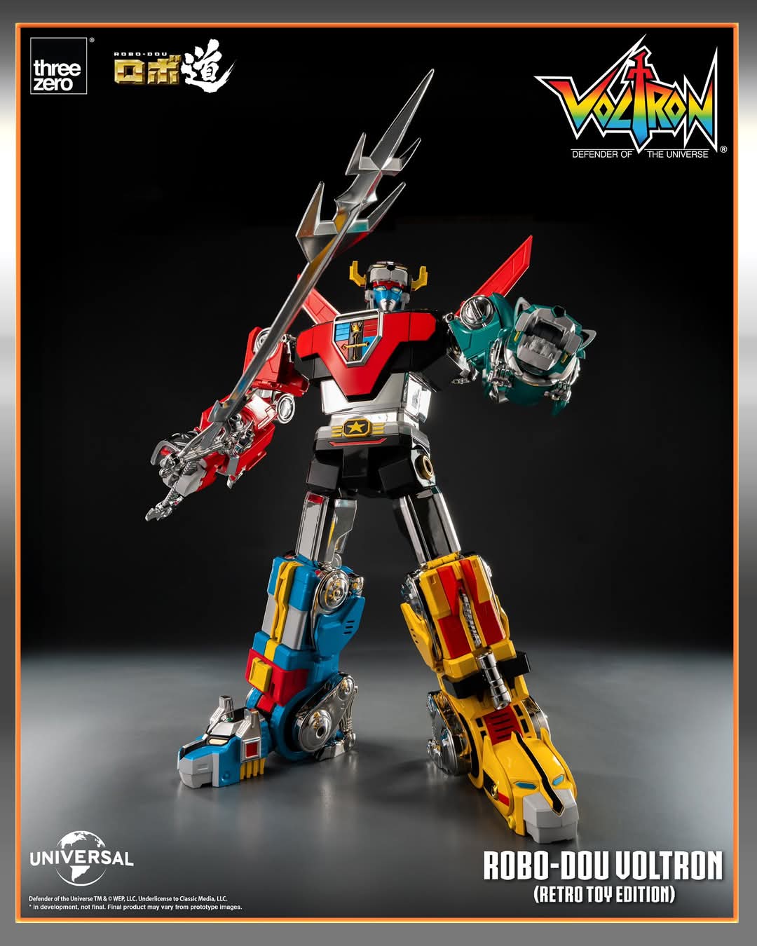 ThreeZero 3Z09470W0 Voltron - Defender of the Universe ROBO-DOU