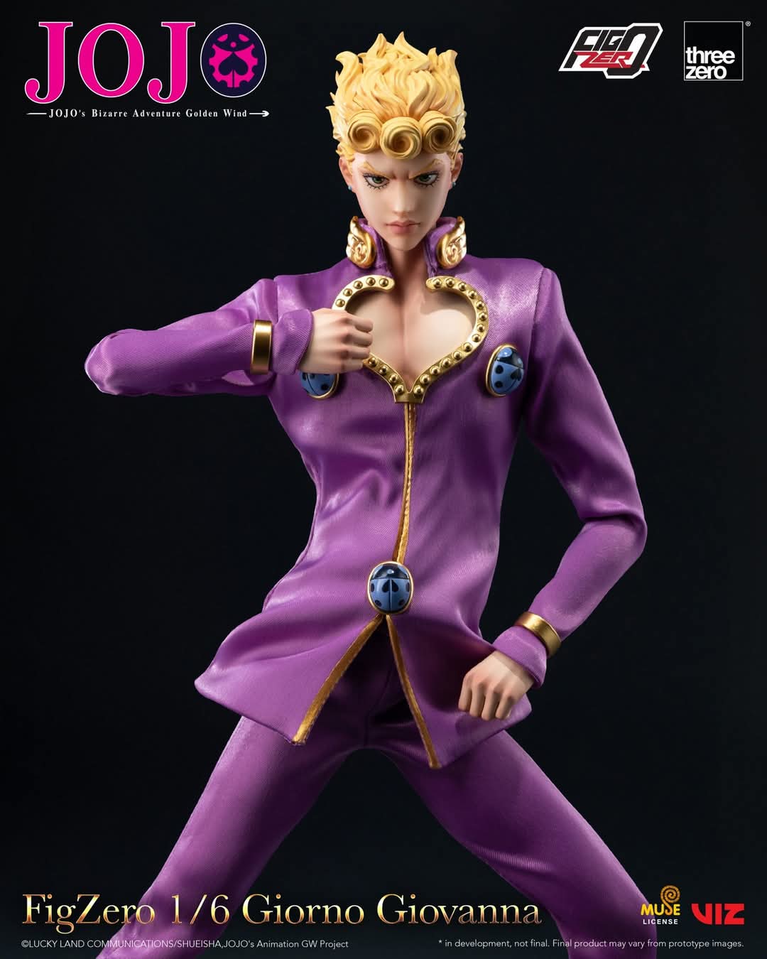 THREEZRO フィギュア threezero 3Z0657 1/6 Scale JOJO's Bizarre Adventure Giorno Giovanna