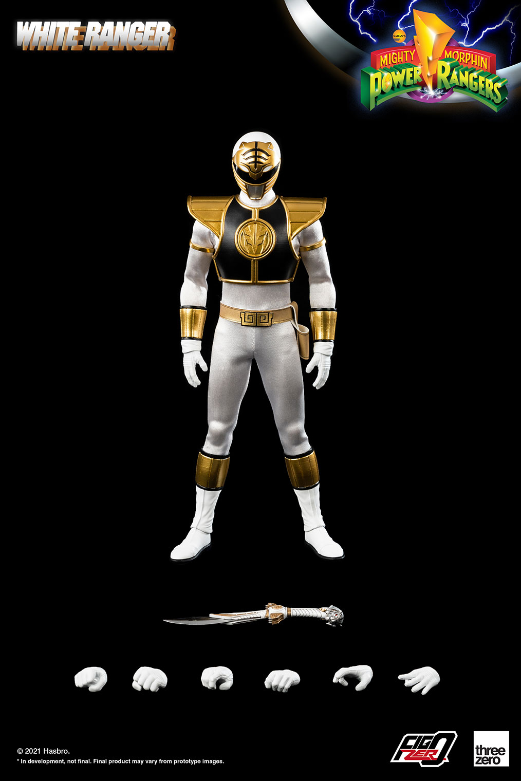 White Ranger - ThreeZero Mighty Morphin Power Rangers 1/6th Scale Action Figure -action_heroes_kaiju Sales Store YGBRgF281633370681