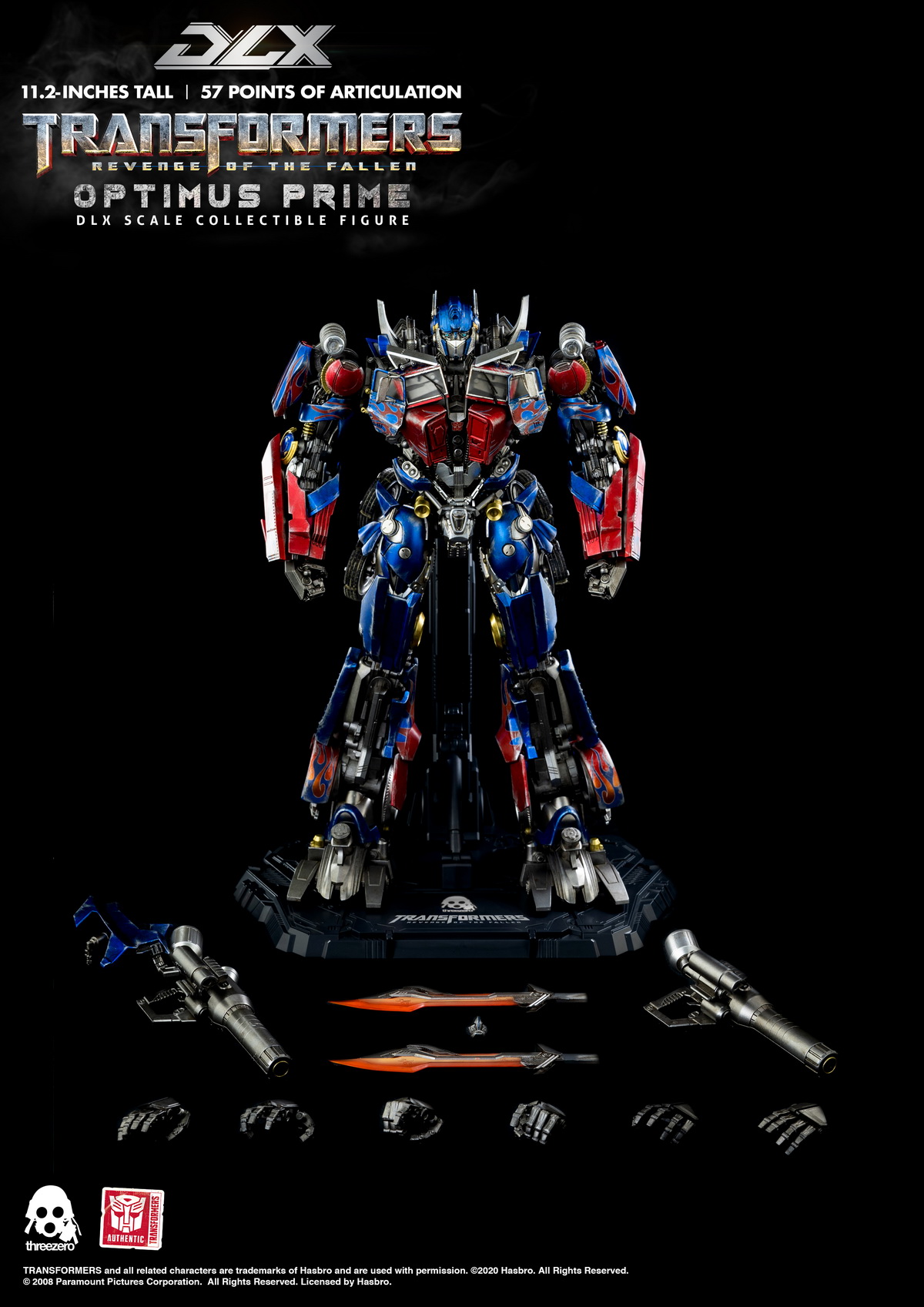 Optimus Prime (DLX) ThreeZero Transformers Revenge of the Fallen
