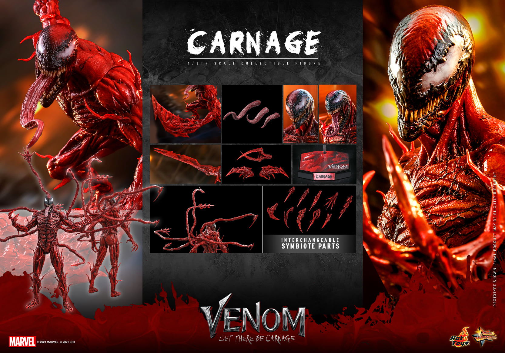 Carnage - Hot Toys MMS619 Venom Let There Be Carnage 1/6th Scale Collectible Figure 12 Carnage - Hot Toys MMS619 Venom Let There Be Carnage 1/6th Scale Collectible Figure -superhero-scifi-robot Sales 2023 rhESHTz71633376618