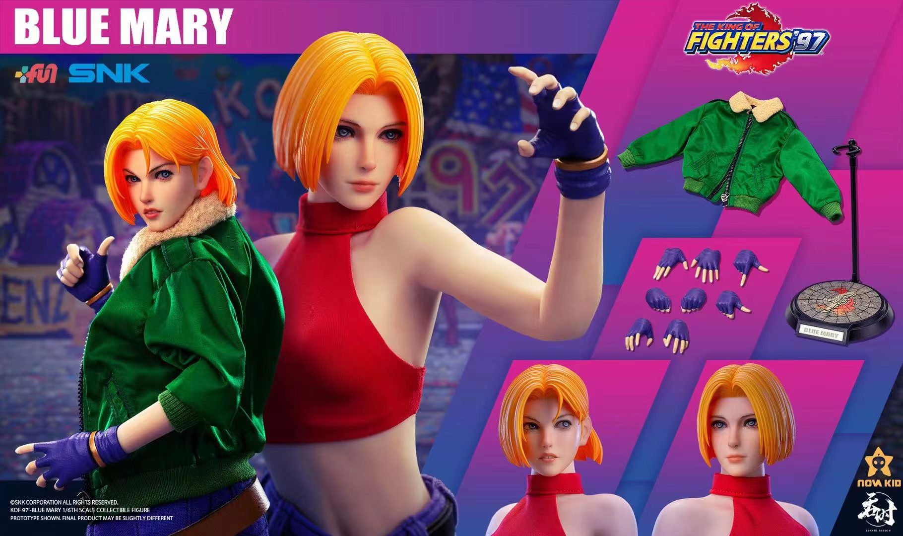 Blue Mary - Tunshi Studio 1/6th Scale The King Of Fighters 97 12 Blue Mary - Tunshi Studio 1/6th Scale The King Of Fighters 97 -superhero-scifi-robot Sales 2023 B2XfF1Pe1635359288