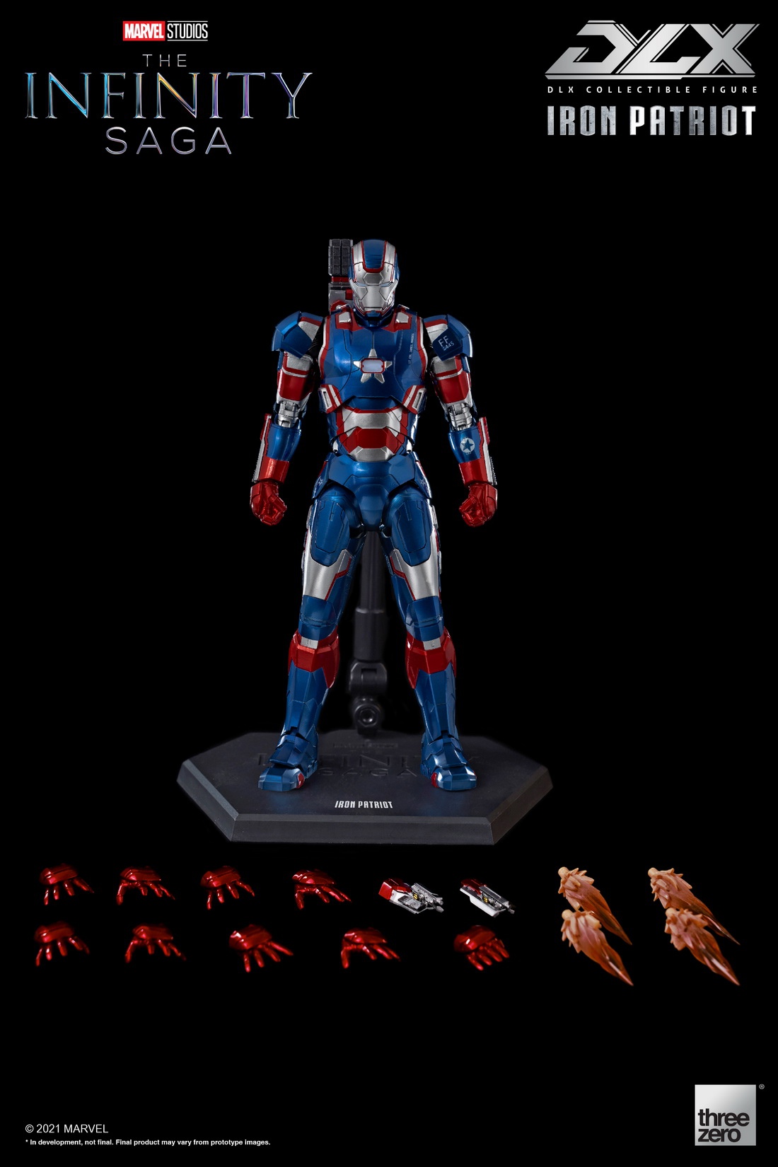 Iron Patriot (DLX) - ThreeZero The Infinity Saga 1/12th Scale -superhero-scifi-robot Sales 2023 7fAg31D51639721599